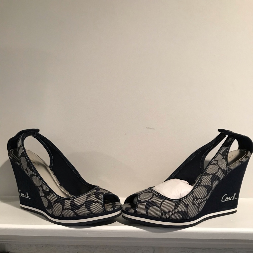 Coach wedge sandals